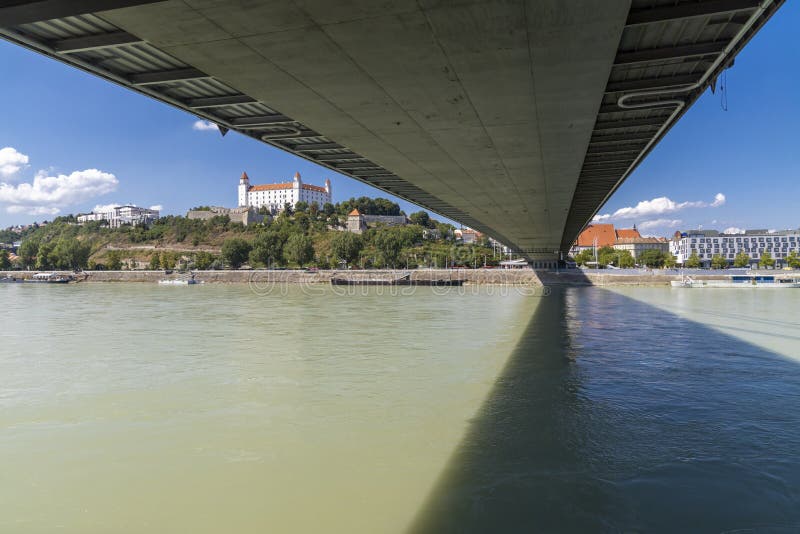 Bratislava castle and Danube river, Slovakia