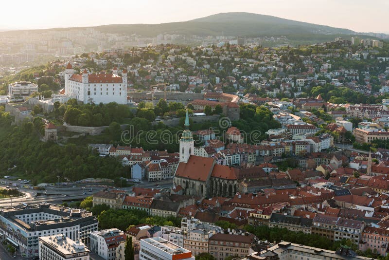 Bratislava castle at dusk, Slovakia