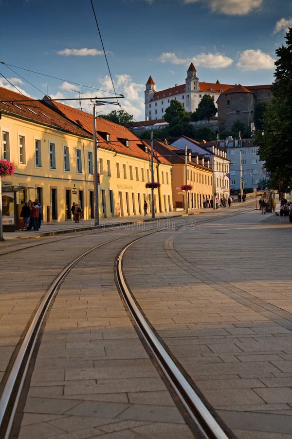 Bratislava castle evening