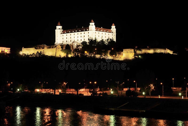 Bratislava Castle at night