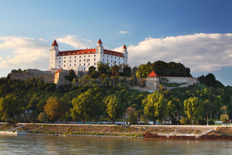 Bratislava castle and river Danube