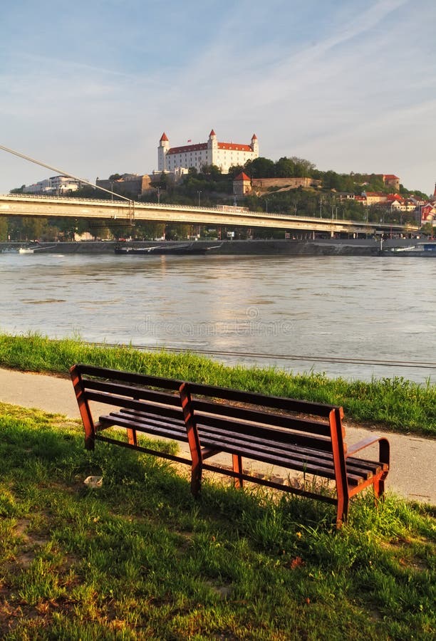 Bratislava castle and river Danube