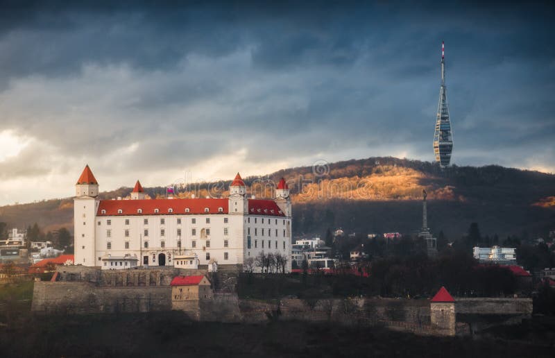 Bratislava Castle and Television Tower