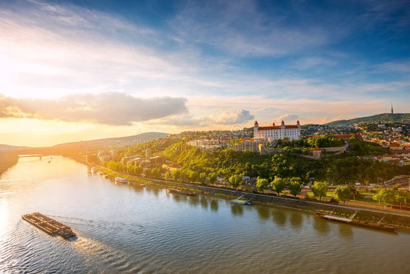 Bratislava cityscape view on the old town