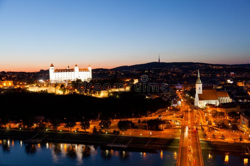 Bratislava at night