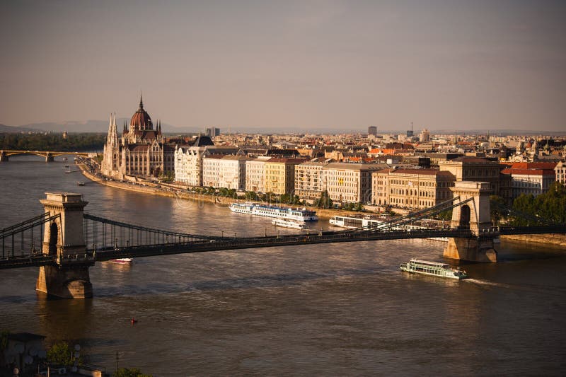 Bratislava, Slovakia - Panoramic View on city over the river