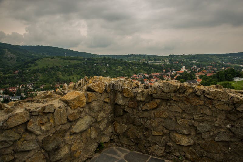 BRATISLAVA, SLOVAKIA : The ruins of Devin Castle near Bratislava in Slovakia