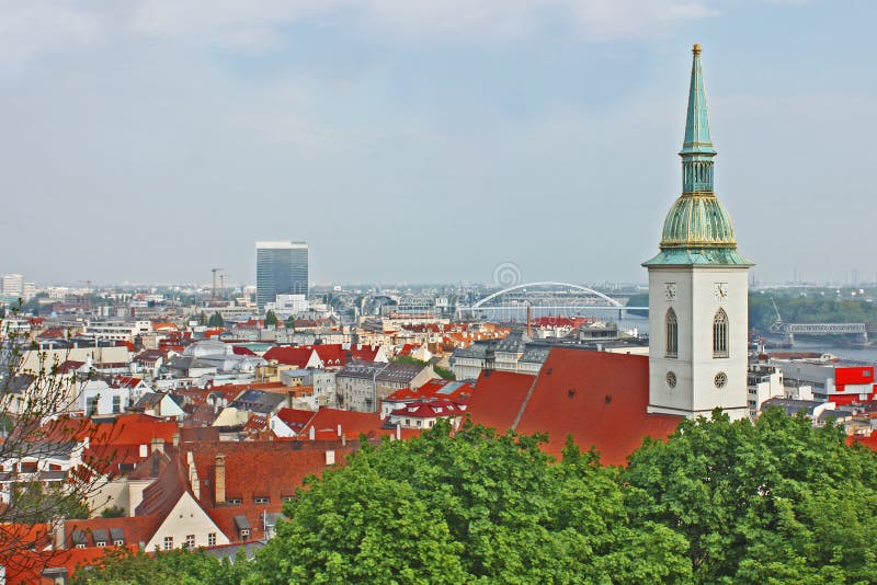 Bratislava, Slovakia, top view