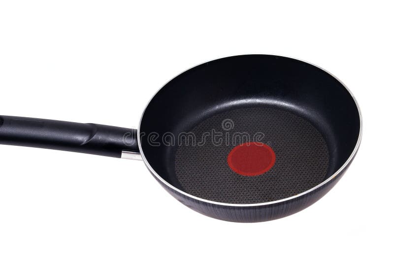 Bratpfanne mit Teflonbedeckung stockfotografie Bratpfanne mit Teflonbedeckung stockfotografie