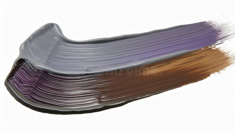 Braune und violette nasse Lackmischung, um ein abstraktes Design zu schaffen stockbild