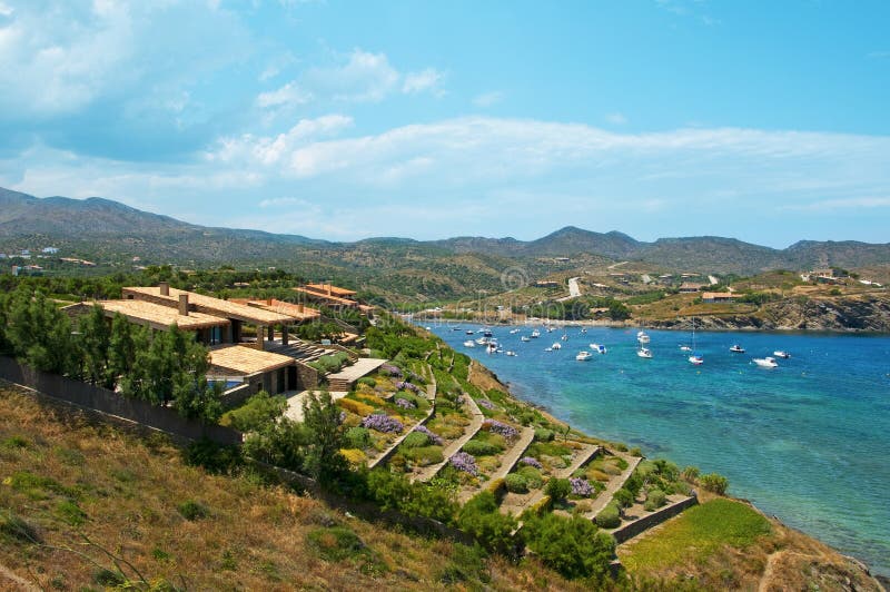 brava nakrętki costa creus de Spain widok zdjęcia royalty free brava nakrętki costa creus de Spain widok zdjęcia royalty free