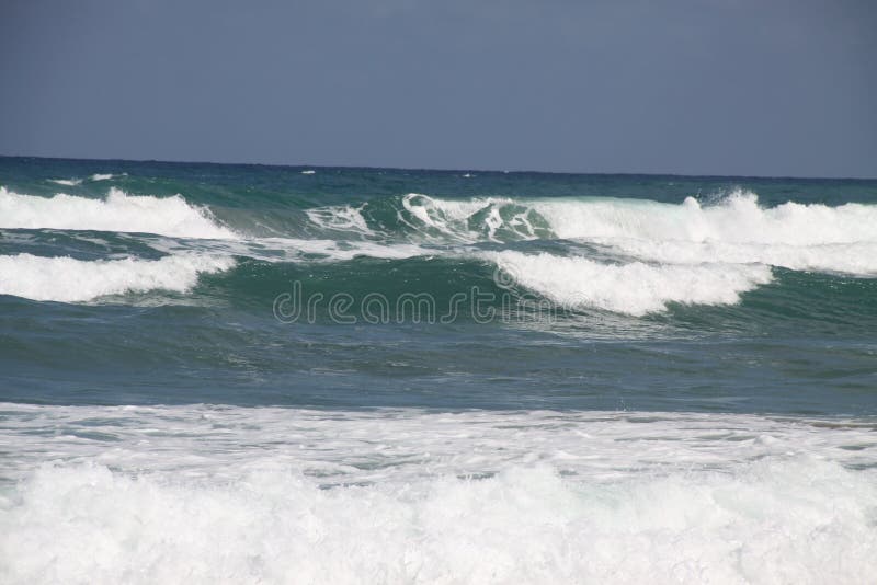 Brave Waves Breaking Against the Rocks Where the Hermitage of San Juan ...