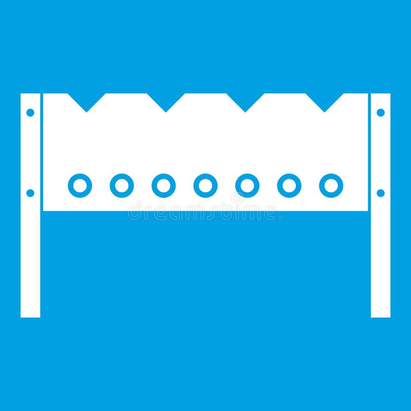 Brazier icon white stock vector. Illustration of bright 96414570