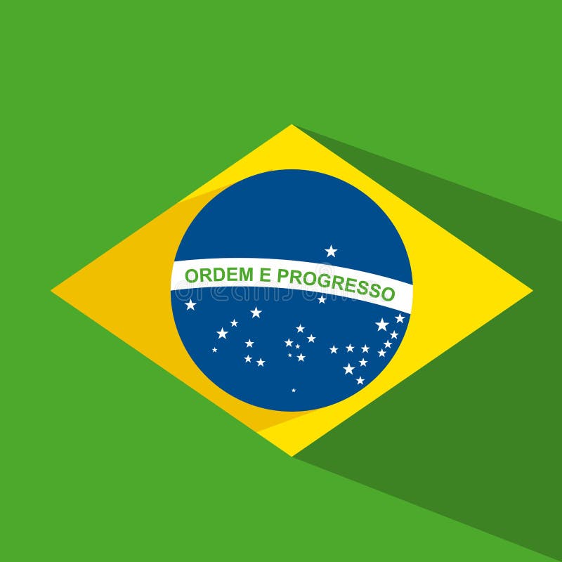 Brazil flag design stock illustration. Illustration of shape 72428910