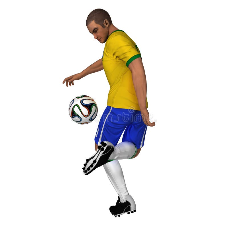 Brazil - Soccer Player stock illustration Brazil - Soccer Player stock illustration