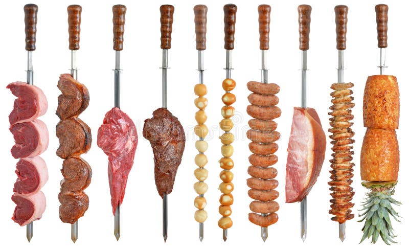 A Brazilian Traditional Barbecue - Fraldinha No Espeto Stock Image - Image  of churrasco, delicious: 186748487