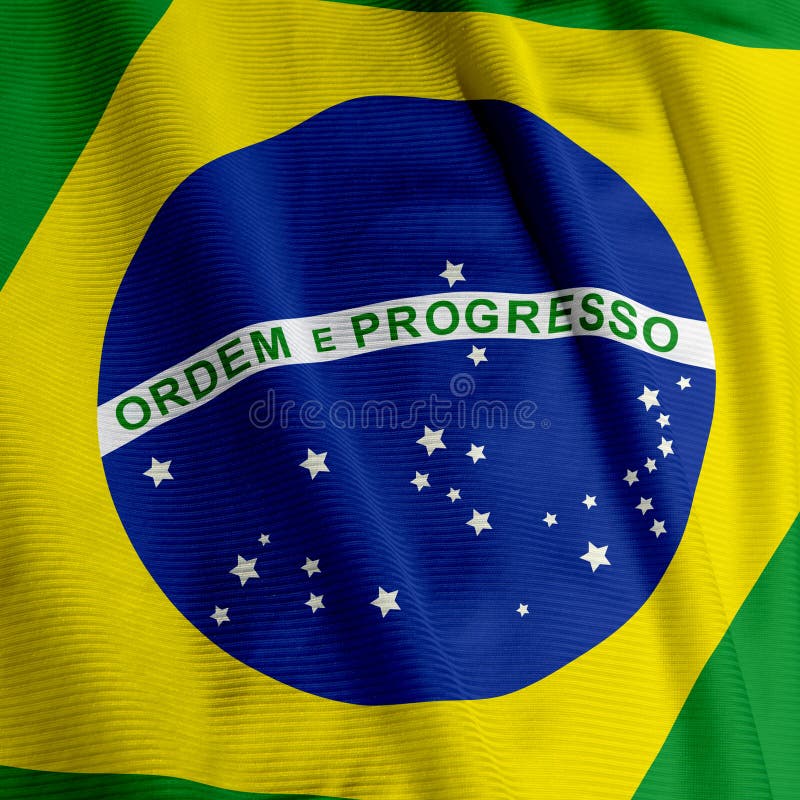 Drapelul brazilian stock images