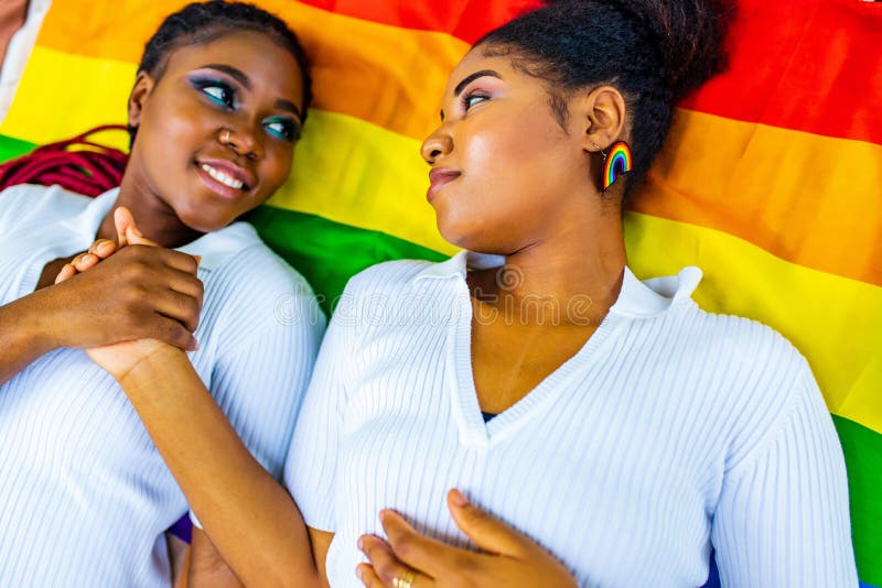 Brazilian Lesbian Couple In White Dress Spending Time Together