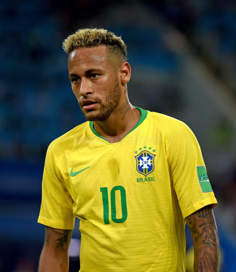 Brazilian Superstar Neymar DuringFIFA World Cup 2018 Match Serbia Vs ...