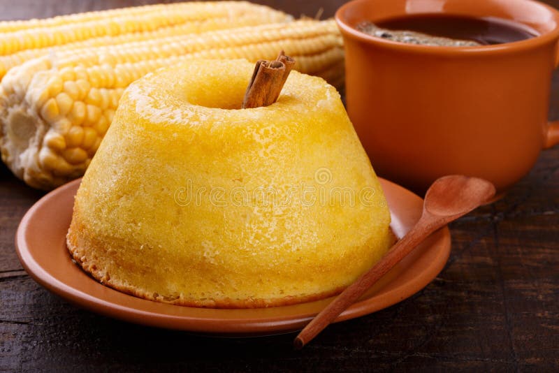 Brazilian Sweet Dessert Corn Cake Stock Photo Image of bolo, porridge