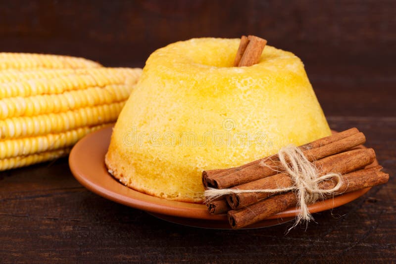 Brazilian Sweet Dessert Corn Cake Stock Photo Image of typical