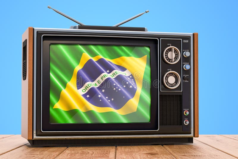 Brazilian Television Concept, 3D Stock Illustration Illustration of