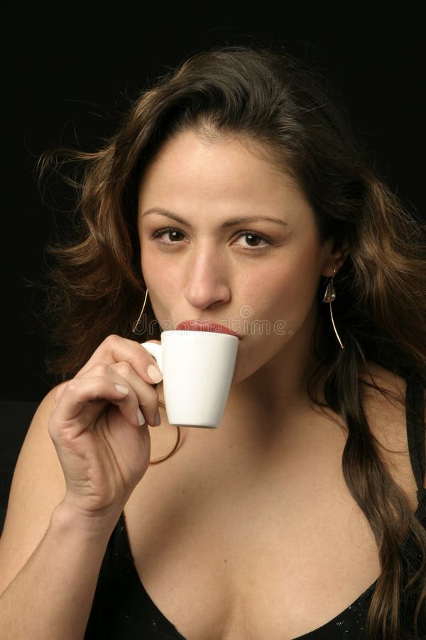 Brazilian woman with cup