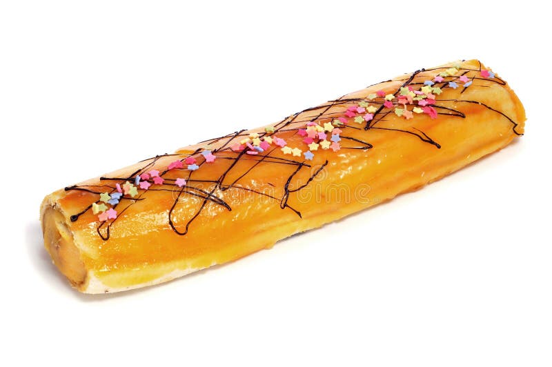 Brazo de gitano, spanish swiss roll stock photography