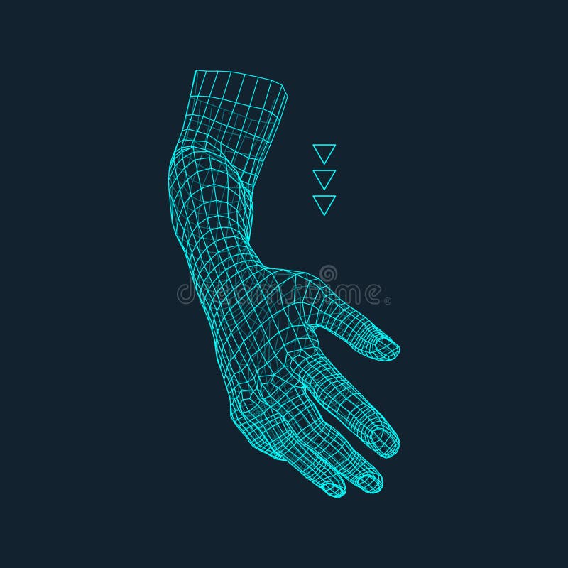 Brazo humano Modelo humano de la mano Exploración de la mano Vista de la mano humana diseño geométrico 3d piel de la cubierta 3d libre illustration Brazo humano Modelo humano de la mano Exploración de la mano Vista de la mano humana diseño geométrico 3d piel de la cubierta 3d libre illustration