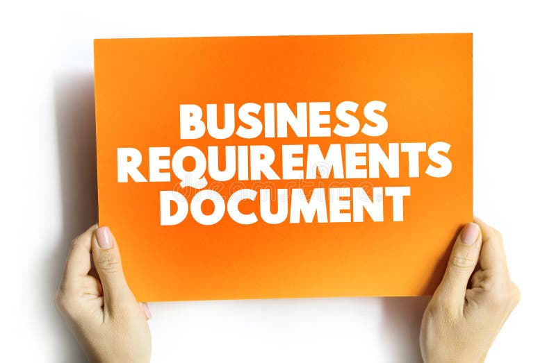 BRD - Business Requirements Document acronym on card, concept background