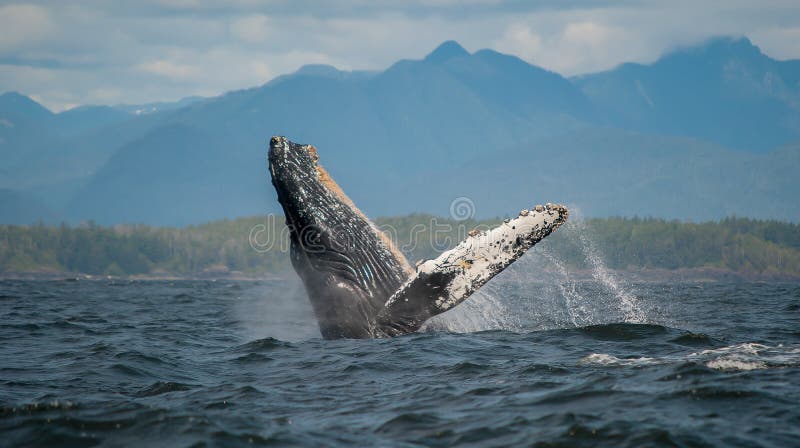 Breaching Humpback Whale, Vancouver Island, Canada