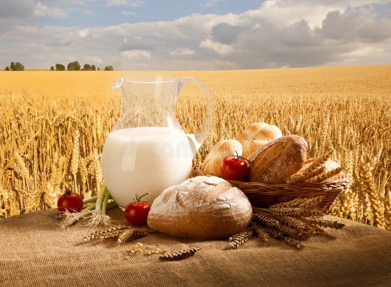 A metà del pane con farina di mais.