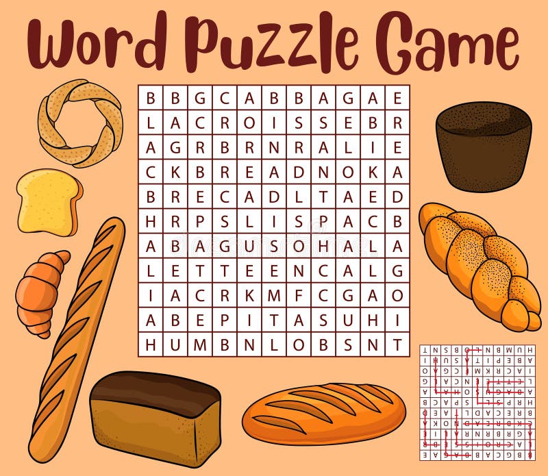 Word Search Puzzle Game Halloween Fast Food Mages Stock Illustration -  Download Image Now - Activity, Alphabet, Cake - iStock