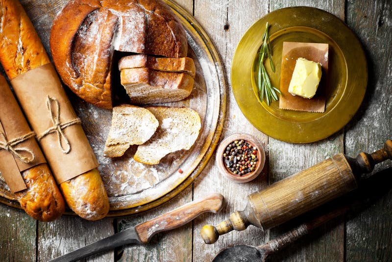 Bread baking in the composition