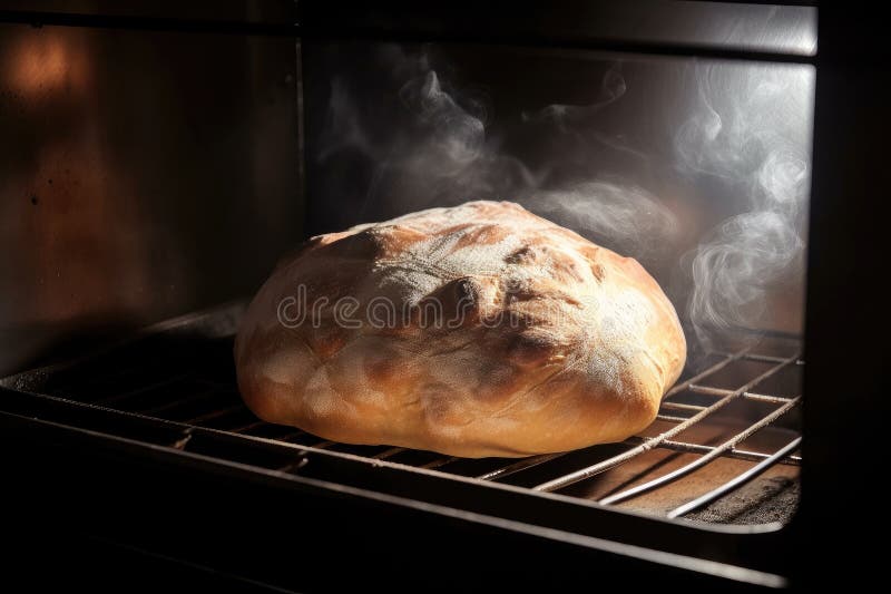 Baking bread with steam