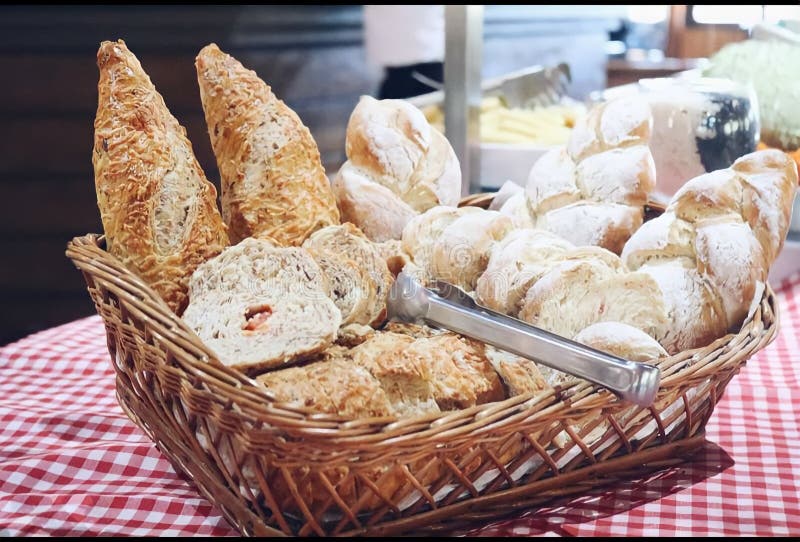 Bread Basket, Breakfast, Bread Table. Good Morning Shafa in the Morning