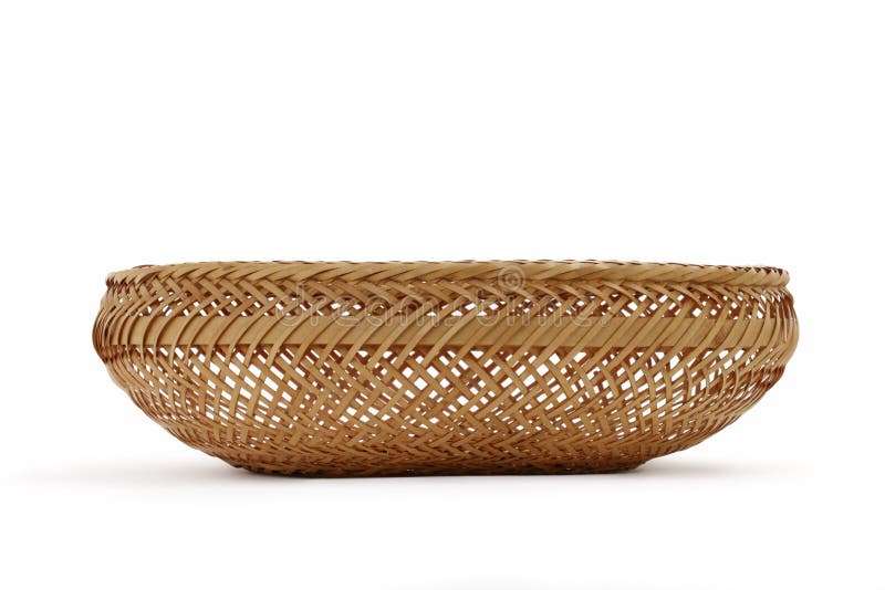 Bread Basket on a White Background on White Stock Photo Image of bask