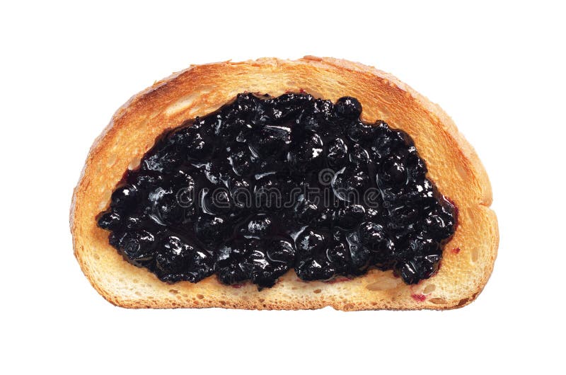 Bread with blueberry jam stock image. Image of bakery 113137619
