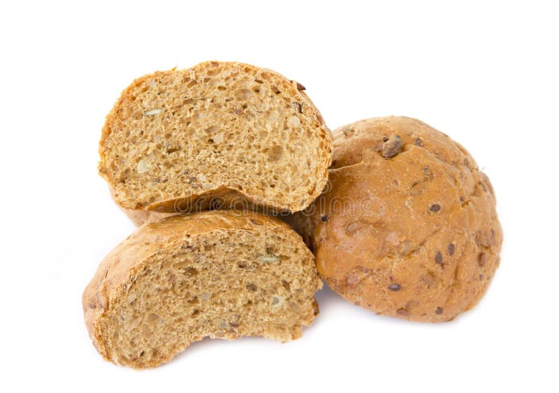 Bread with Bran and Grain for the Diet Stock Photo Image of round