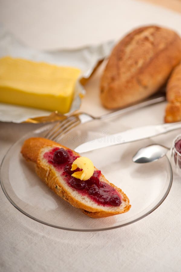 Bread butter and jam stock photo. Image of jelly, tasty 29533130
