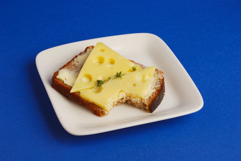 Bread and Swiss cheese stock image. Image of dairy, fiber 22374155