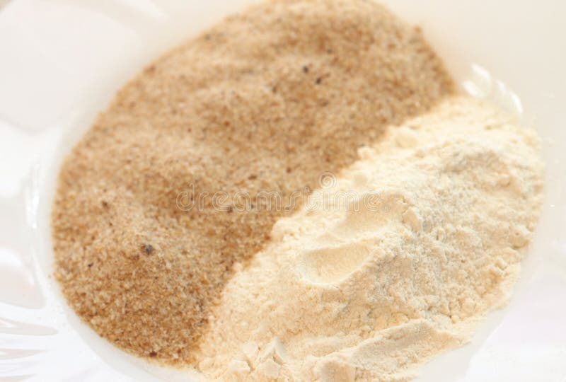 Bread crumbs and flour stock photo. Image of food, recipe 50740994