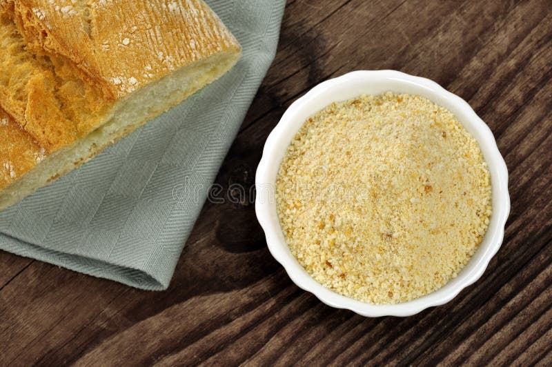 Bread crumbs pangrattato stock image. Image of peasant 28017651