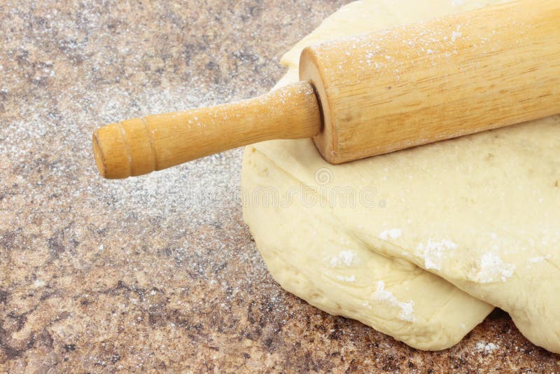 Bread Dough and Rolling Pin