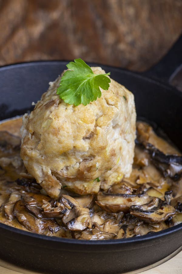 Bread Dumpling in Mushroom Sauce Stock Image Image of gourmet, mushroom 278124517