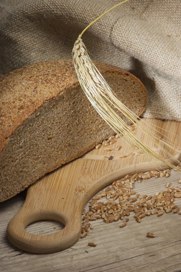 Bread and ears stock photo. Image of rural, bakery, seeds 77389572