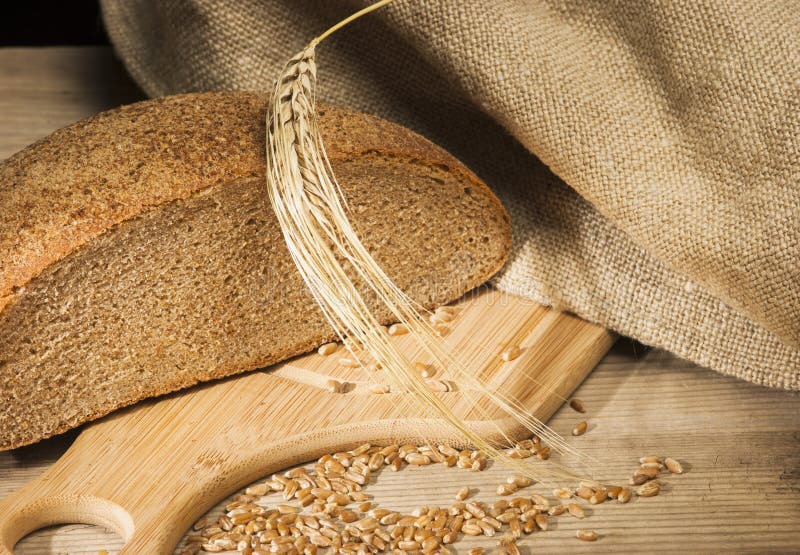 Bread and ears stock photo. Image of natural, cereals 20933034