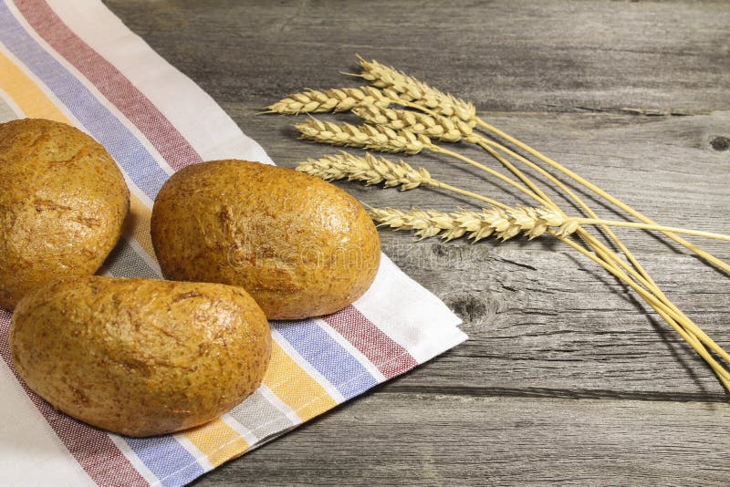 Bread with Ears on the Table Stock Image Image of flour, rural 110147237
