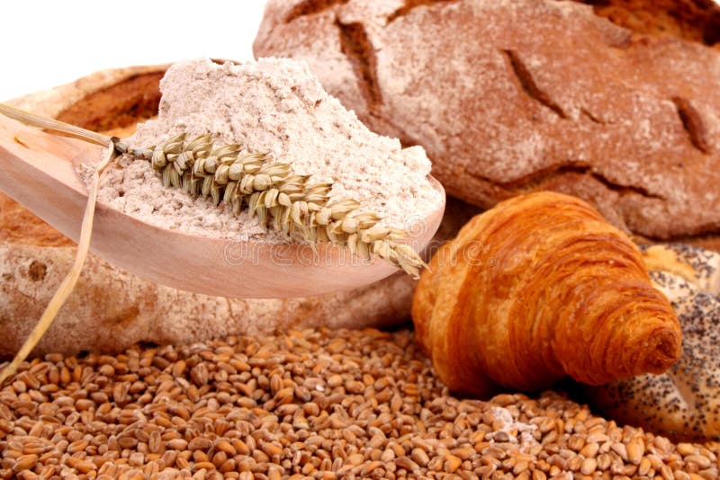 Bread and flour stock photo. Image of food, cook, health 21313866