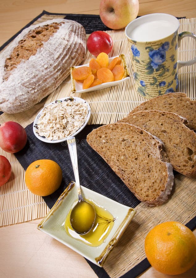 Bread with fruits